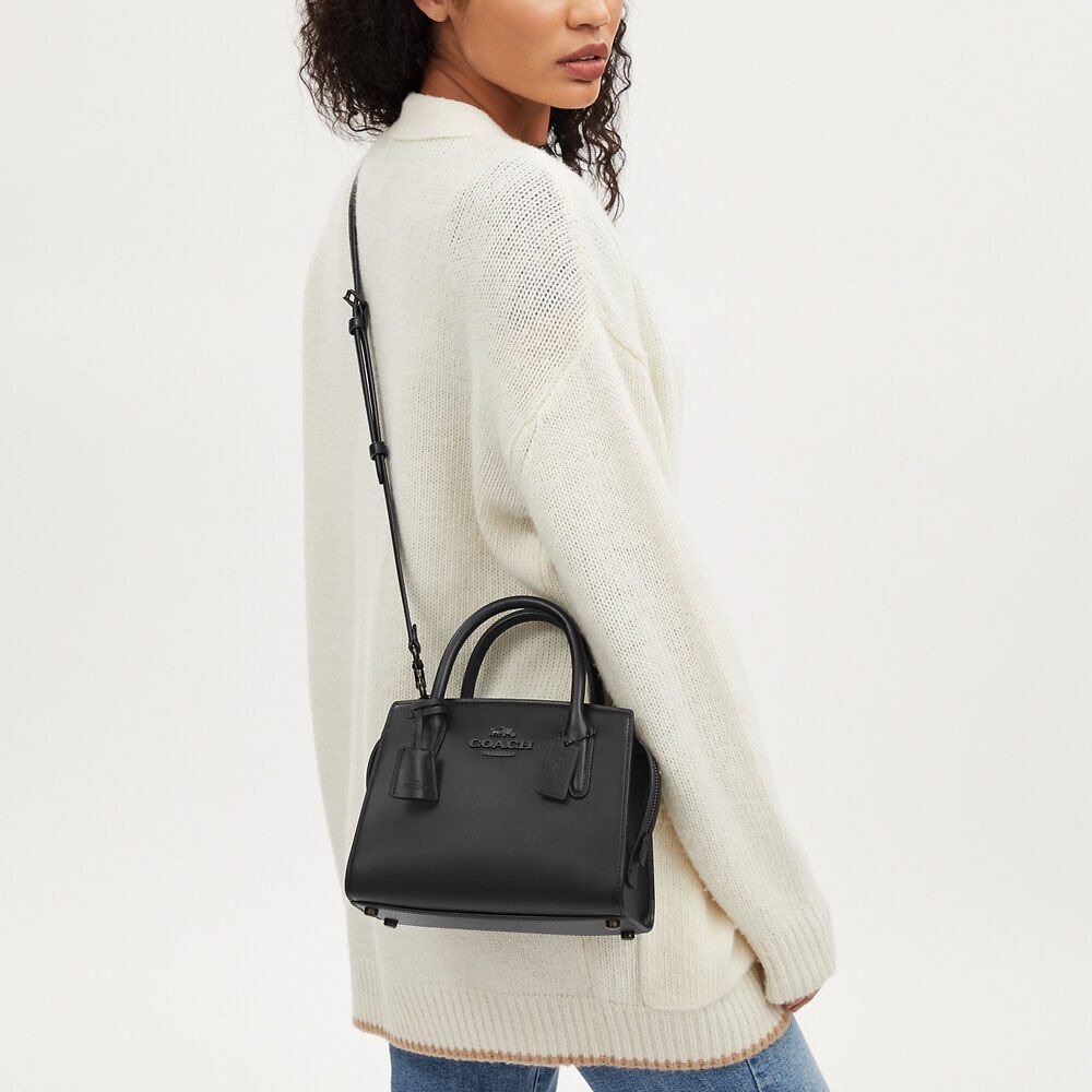 New Andrea Coach Black Leather Women's Bag